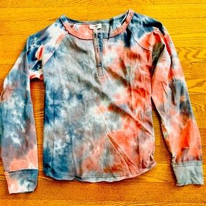 Tie dye long sleeve top
